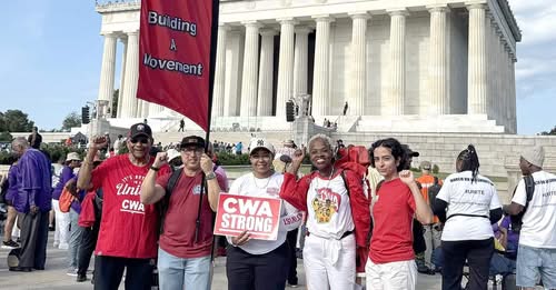 Labor and Civil Rights Activists March on Washington for Voter Rights